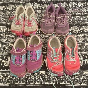 Bundle of Girls Barefoot Shoes size 1 Xero Merrell